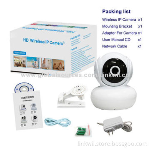 PTZ Camera, Supports ONVIF, P2P, WPS, Pan/Tilt Control, Micro SD Card